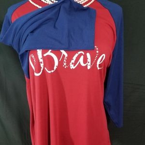 Baseball style Tee. NWT Lularoe Randy
